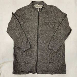 EILEEN FISHER Jacket Hemp Organic Cotton Full Zip Gray Size 1X